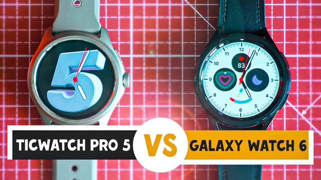 Samsung Galaxy Watch 6 vs Mobvoi Ticwatch Pro 5